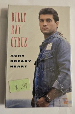 NOS Sealed 1992 Billy Ray Cyrus Achy Breaky Heart (Cassette) Single - Image 1 of 2