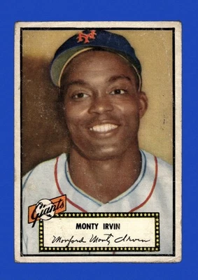 1952 Topps Set-Break # 26 Monte Irvin LOW GRADE (crease) (black back) *GMCARDS* - Image 1 of 2