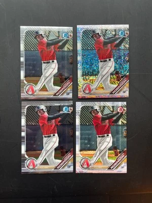 2019 BOWMAN CHROME KRISTIAN ROBINSON SPECKLE REFRACTOR ARIZONA DIAMONDBACKS! - Image 1 of 2