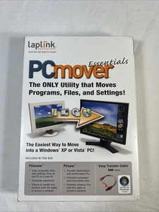 NEW Laplink PC Mover Essentials (CD, Transfer Cable, Quick Start Guide) PCmover - Picture 1 of 2