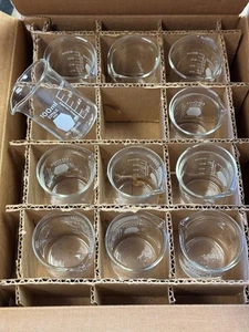 KONVOLUT 11: KIMAX NR. 14000 100ML BECHERGLAS MIT AUSGUSS BEDRUCKTE GRADUIERUNGEN - Bild 1 von 7