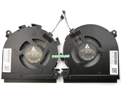New HP Spectre 15-CH 15-CH008CA 15-CH011DX 15-CH075NR CPU & GPU Cooling Fan L&R - Image 1 of 2