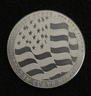 1 oz  .999 FINE SILVER  Round ~ American Flag / Home Of The Brave + Capsule NEW!