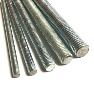 M6 M8 M10 M12 M16 M18 M20 M24 THREADED BAR 8.8 High Tensile Zinc Rod Studding - Picture 1 of 9