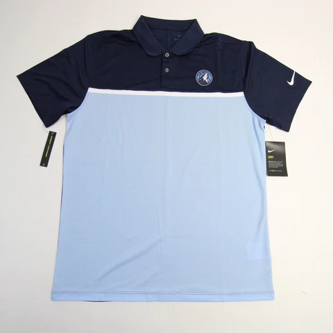 Minnesota Timberwolves Nike Dri-Fit Polo Men's Light Blue/Navy New Cover
