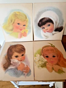Northern Paper Mills Girl Prints Vintage Francis Hook Set of 4 American Beauties - Picture 1 of 16