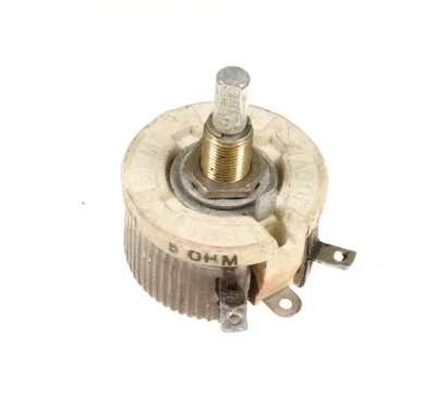 5 Ohm 25W Rheostat Wirewound Resistor Potentiometer 25 Watt 5ohm Ohms R25-5R - Image 1 of 2
