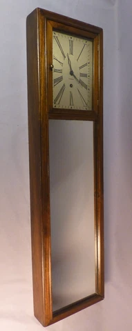 Antique ANSONIA Long, Thin,  Mirror Wall Clock - BEST OFFER Cover