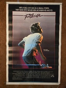 FOOTLOOSE KEVIN BACON Original 1984 27x41 gefaltetes Filmplakat, John Lithgow - Bild 1 von 5