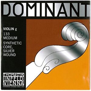 Dr Thomastik 133 Dominant Nylon Core Violin G-String, Silver Wound, Medium Gauge