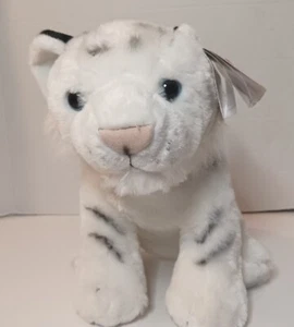 Wild Republic White Tiger Cub Plush Stuffed Zoo Animal Blue Eyes 12” With Tags - Picture 1 of 5