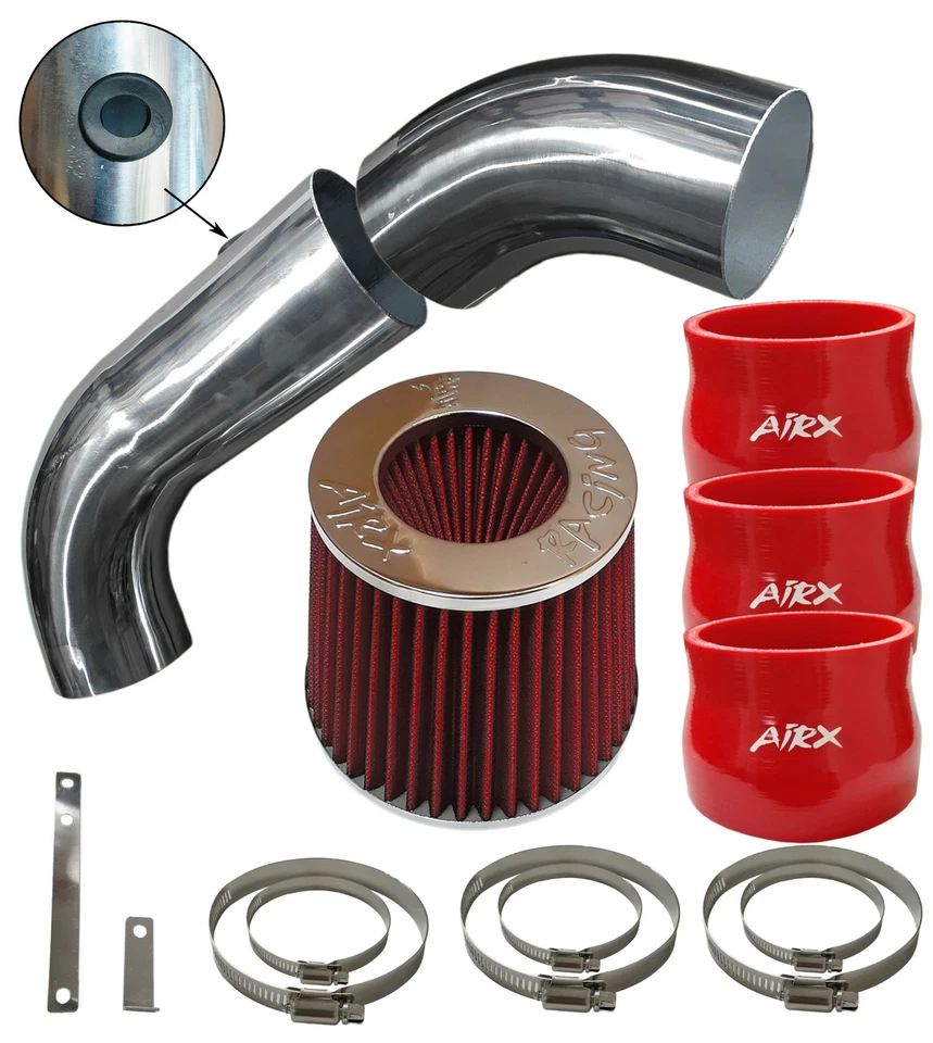 Комплект воздухозаборника и фильтр AirX Racing 2 шт. для Cadillac Escalade 5,7 л V8 1999-2000 годов выпуска - Изображение 1 из 2