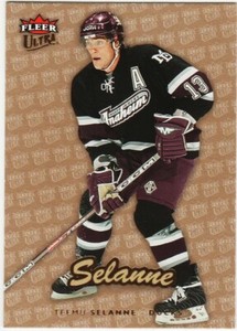 TEEMU SELANNE 06-07 FLEER ULTRA GOLD MEDALLION SP CARD # 5 HOF DUCKS 2006-07