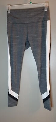 Reebok Gray White Athleisure Skinny Yoga Workout Leggings Size medium - Image 1 of 4