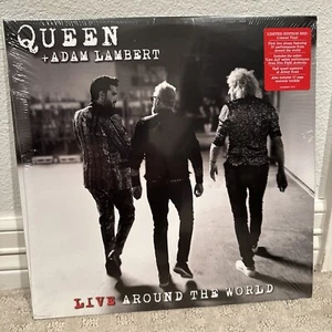 Queen Adam Lambert Live Around the World Ltd Ed Red Vinyl Record Sealed New - Picture 1 of 3