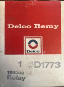 Ac Delco Remy Relay D-1773, GM # 1116990 Olds Corvette Chevrolet Buick Pontiac
