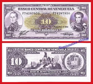 VENEZUELA 10 Bolivares 1988 Pick 62 SC / UNC - Bild 1 von 1