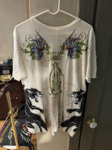 Camiseta Christian Audigier Logo Pantera Negra Talla XL - Imagen 1 de 3