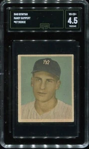 1949 Bowman #87 Randy Gumpert New York Yankees - Rookie Card - GMA 4.5 VG/Ex+ - Picture 1 of 2