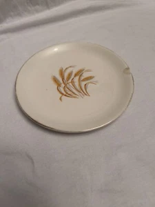 Vintage Homer Laughlin Golden Wheat 22k ofenfeste gehackte Platte - Bild 1 von 4