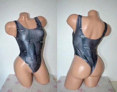 *NEU* Batik Wetlook Glanz Vintage String Badeanzug von Grigo, Gr.XS 36 38 40 - Bild 1 von 3