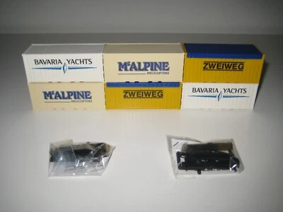 Roco H0 1812 - Set de 6 contenedores "McAlpine, Bavaria, Zweiweg" - Immagine 1 di 4