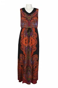 Emma & Michelle Fire Print Maxi Dress - Picture 1 of 1