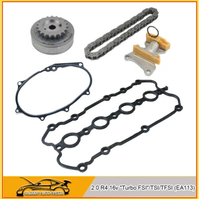 Kit de tensor de cadena de distribución para Audi A3 A4 VW Eos Golf GTI Jetta GLI Passat 2.0T Foto 1 de 4