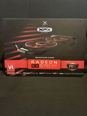XFX AMD Radeon RX 570 8GB GDDR5 Graphics Card (RX570P8DFD6) - Image 1 of 3