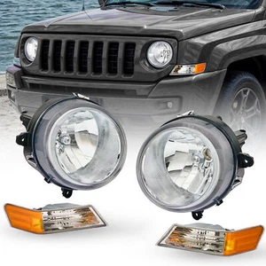 Kit de faros y luces de esquina para Jeep Patriot 2007-2017 diestro y derecho - Imagen 1 de 14