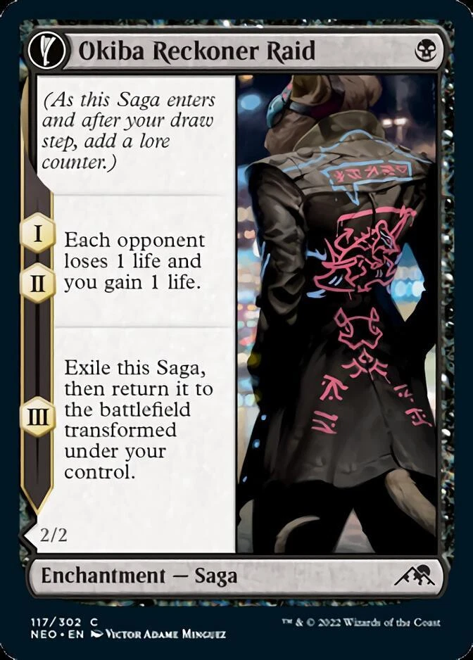 Okiba Reckoner Raid // Nezumi Road Captain (NEO 117) Near Mint Foil - MTG single - Image 1 of 1
