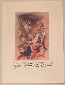 GONE WITH THE WIND 1967 Replica Movie Program Guide Booklet - Gable, Leigh - Picture 1 of 10