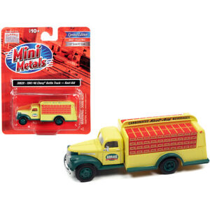 1941-1946 Chevrolet Delivery Bottle Truck Yellow and Green "Kool-Aid" 1/87 (H...