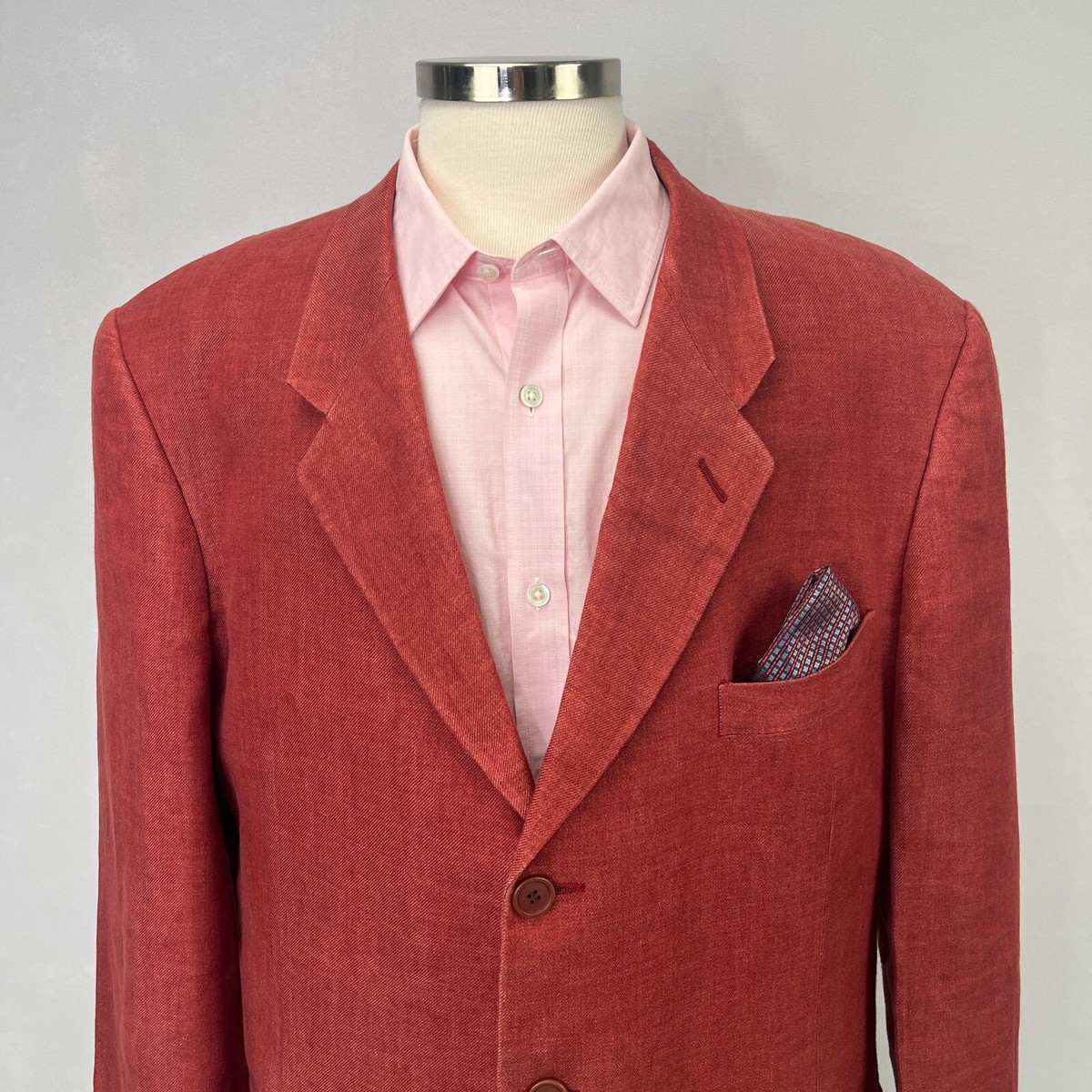 ジャケット・アウター 80s GIORGIO ARMANI wool/linen jacket BLK Giorgio Armani New Vintage 80s / Giorgio Armani Blazer