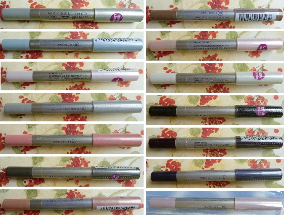 ONE NEW MAYBELLINE COOL EFFECT EYELINER / EYE LINER SHADOW - YOU PICK! - Image 1 of 1