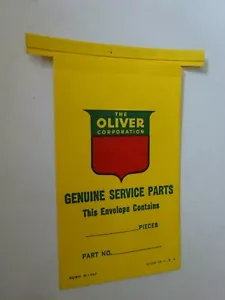 vintage The Oliver Farm Equipment Corp. Genuine Service Parts envelope R-1247 - Picture 1 of 4