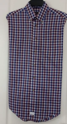 Men Jos. A. Bank Traveler's Collection Shirt Size S Plaid Long Sleeve 100%Cotton - Image 1 of 4