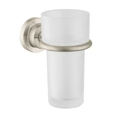 Hansgrohe 41734820 Axor Citterio Wall-Mounted Tumbler and Holder Brushed Nickel  - Image 1 of 2
