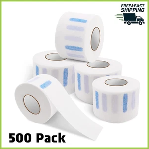 500 Pack Barber Neck Strips Neckbands Paper Roll, Barbershop Supplies, 2.6x13" - Picture 1 of 8