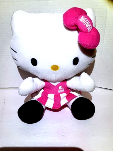 Hello Kitty Sanrio Cleveland Browns NFL Cat Plush 2014 Cheerleader 10” Cover