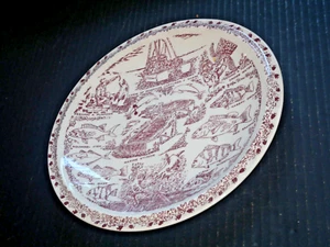 Vernon Kilns Marineland Florida Display Plate information on back of plate - Picture 1 of 7