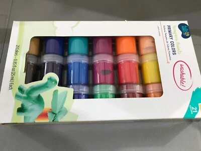 Pintura al temple lavable Hello Hobby colores primarios seguros y no tóxicos paquete de 21 edades 3+ Foto 1 de 3