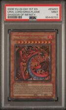 PSA 9 Mint - Uria Lord of Searing Flames SOI-EN001 1st Edition Ultra Rare YuGiOh