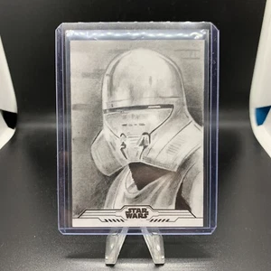 Star Wars Chrome Legacy Sketch Card Stormtrooper Concept Art 1/1 by Karl Jones - Picture 1 of 2