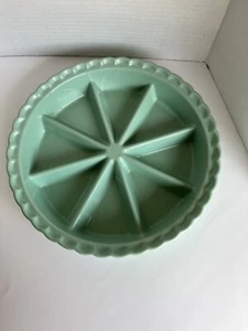 Weltmarkt Keramik Scone, Quiche Backform geteilt Servierplatte usw TEAL - Bild 1 von 7