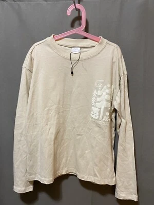 Camiseta de niña ZARA manga larga 100 % algodón estampados gráficos talla 11-12 crudo nueva sin etiquetas Foto 1 de 4