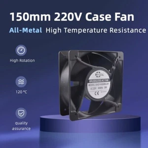 Całkowicie metalowy wentylator chłodzący wysokotemperaturowy AC 150mm 15cm, 150x150x50mm, 220V - Zdjęcie 1 z 8