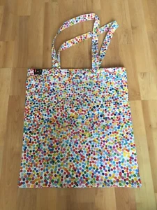 DAMIEN HIRST LIMITED EDITION THE CURRENCY CANVAS BAG BIUE THE VIRTUES RARE - Picture 1 of 8