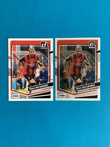 Theo Hernandez Soccer Card Lot 2023-2024 AC Milan Donruss Base + Optic - Picture 1 of 2