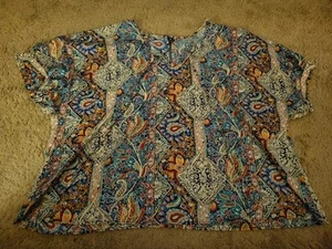Shein Curve Ladies Paisley Top, Tag Size 5X (22) - Picture 1 of 3